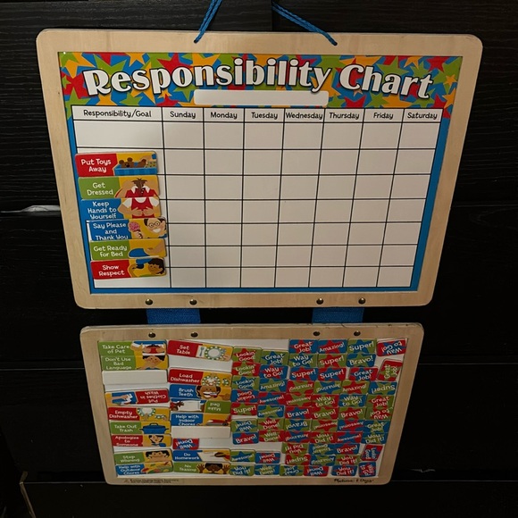 Never used unpackaged, Melissa and Doug responsibility magnet chart - Picture 1 of 6
